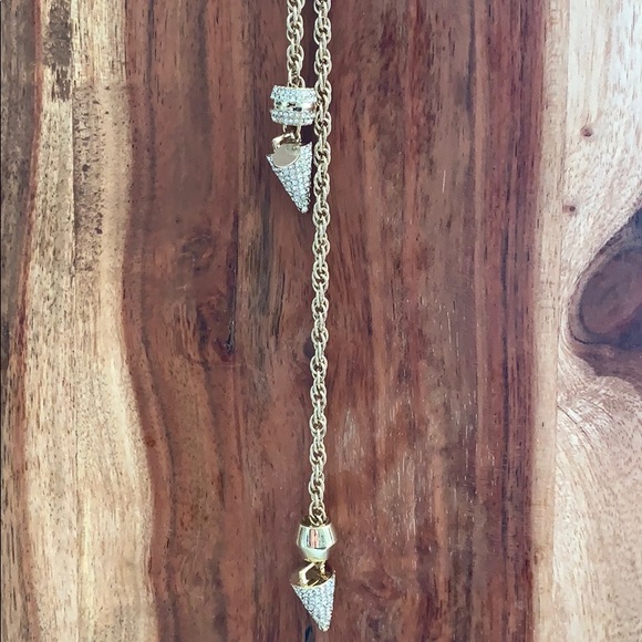 Club Monaco Pave Pyramid Knot Necklace - Picture 2 of 3